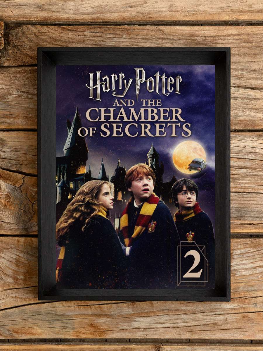 Harry Potter ve Sırlar Odası - Harry Potter and the Chamber of Secrets Film Tablo Siyah Çerçeveli Film Poster Afiş Tablo