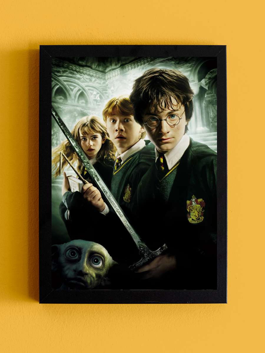 Harry Potter ve Sırlar Odası - Harry Potter and the Chamber of Secrets Film Tablo Siyah Çerçeveli Film Poster Afiş Tablo