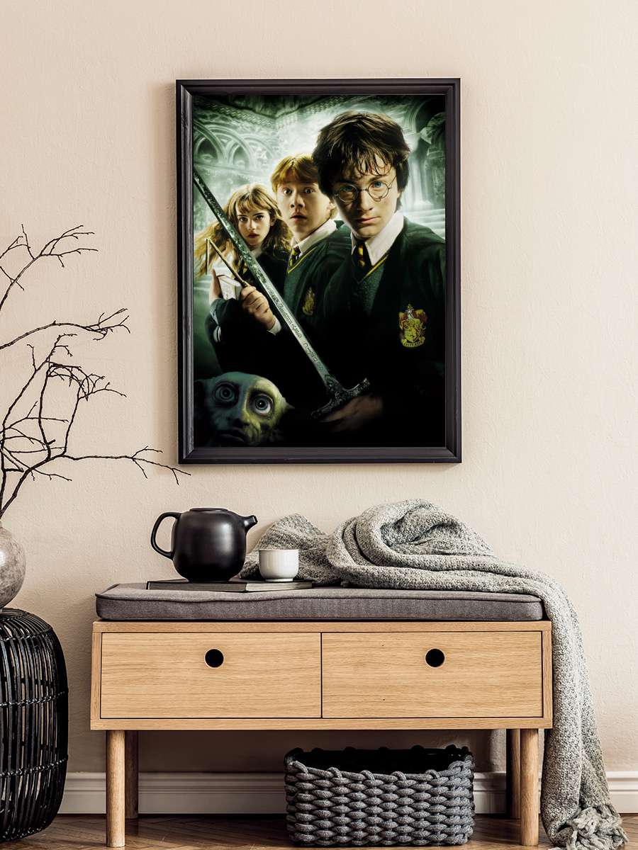 Harry Potter ve Sırlar Odası - Harry Potter and the Chamber of Secrets Film Tablo Siyah Çerçeveli Film Poster Afiş Tablo