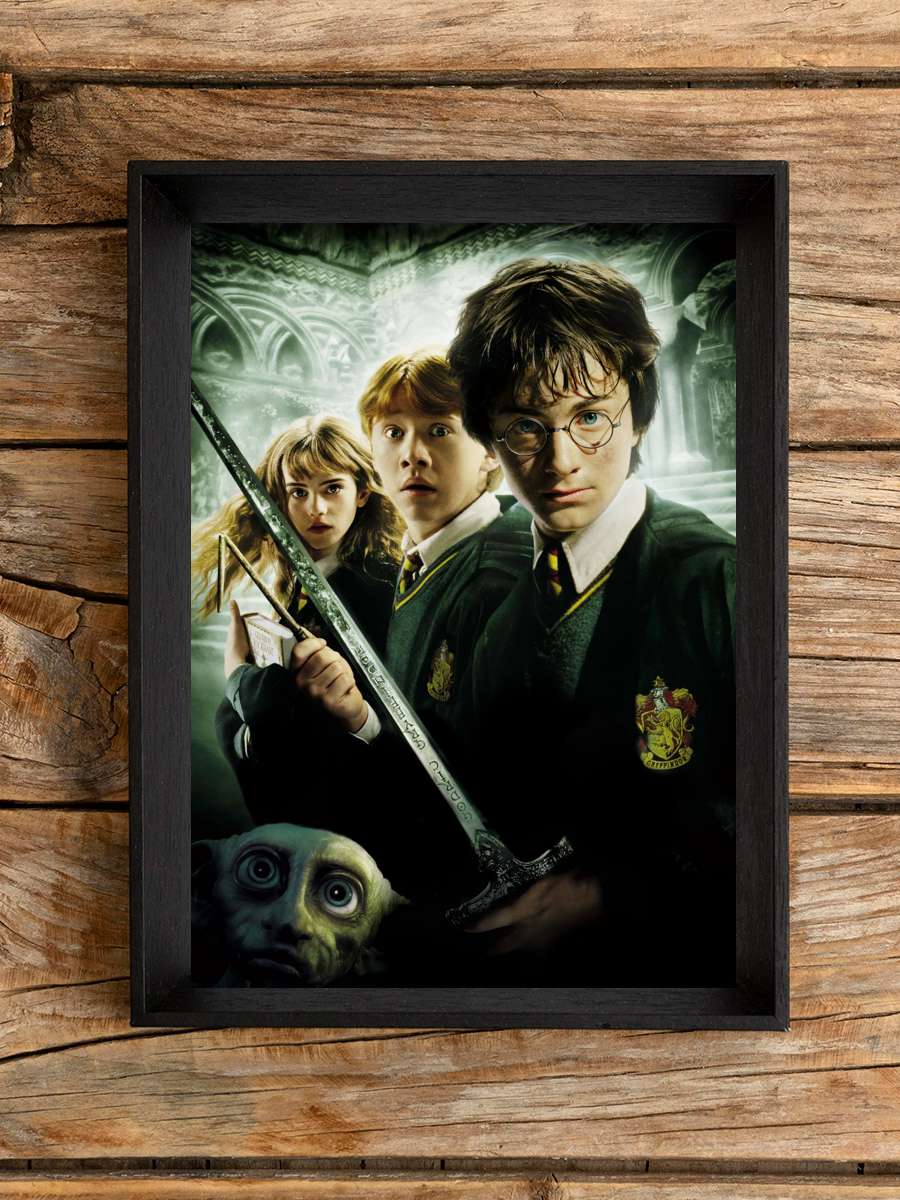 Harry Potter ve Sırlar Odası - Harry Potter and the Chamber of Secrets Film Tablo Siyah Çerçeveli Film Poster Afiş Tablo