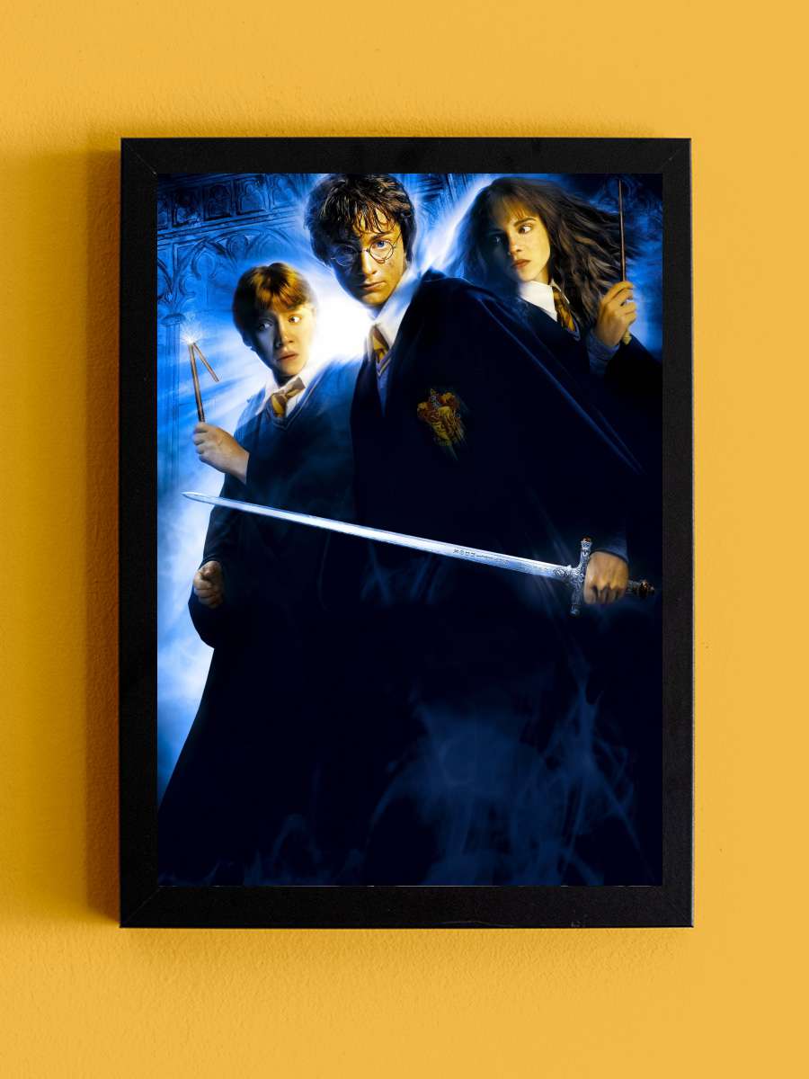 Harry Potter ve Sırlar Odası - Harry Potter and the Chamber of Secrets Film Tablo Siyah Çerçeveli Film Poster Afiş Tablo