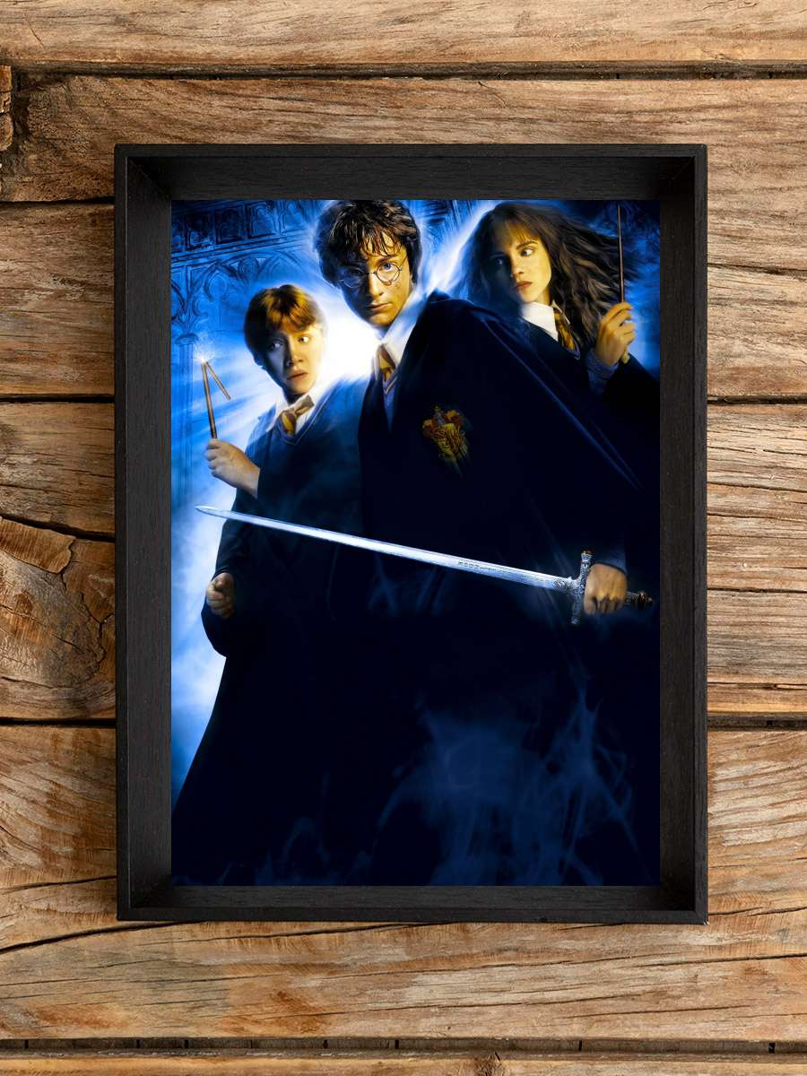 Harry Potter ve Sırlar Odası - Harry Potter and the Chamber of Secrets Film Tablo Siyah Çerçeveli Film Poster Afiş Tablo