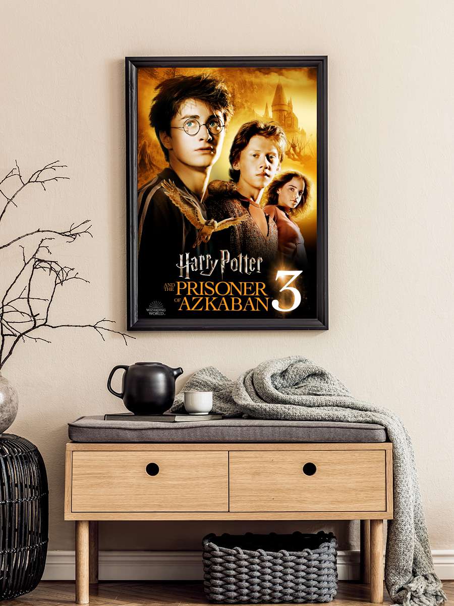 Harry Potter ve Azkaban Tutsağı - Harry Potter and the Prisoner of Azkaban Film Tablo Siyah Çerçeveli Film Poster Afiş Tablo