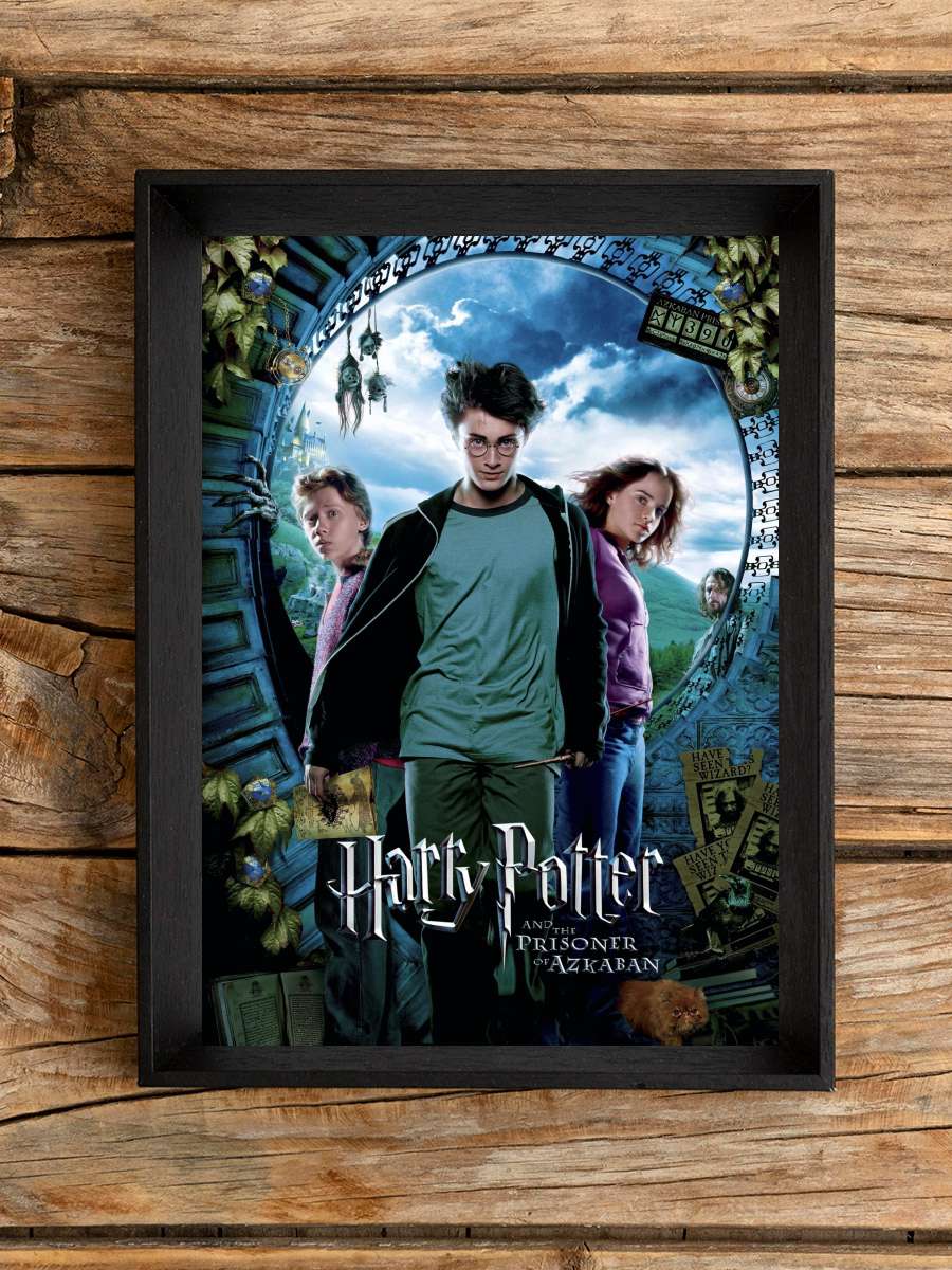 Harry Potter ve Azkaban Tutsağı - Harry Potter and the Prisoner of Azkaban Film Tablo Siyah Çerçeveli Film Poster Afiş Tablo