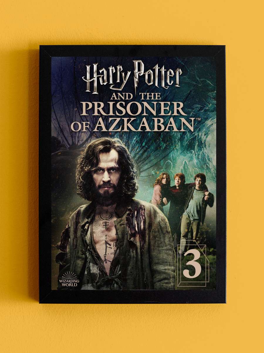 Harry Potter ve Azkaban Tutsağı - Harry Potter and the Prisoner of Azkaban Film Tablo Siyah Çerçeveli Film Poster Afiş Tablo