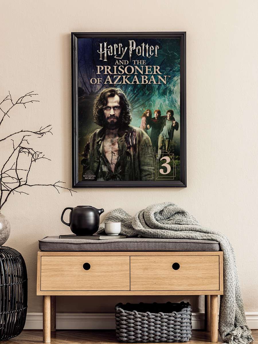 Harry Potter ve Azkaban Tutsağı - Harry Potter and the Prisoner of Azkaban Film Tablo Siyah Çerçeveli Film Poster Afiş Tablo