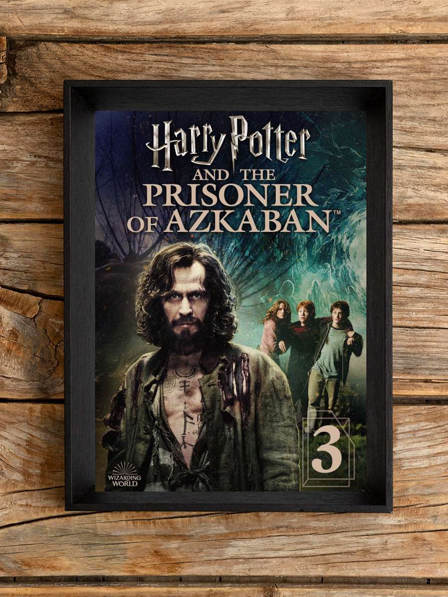 Harry Potter ve Azkaban Tutsağı - Harry Potter and the Prisoner of Azkaban Film Tablo Siyah Çerçeveli Film Poster Afiş Tablo