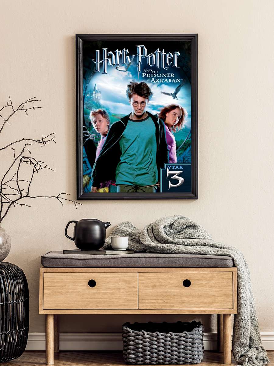 Harry Potter ve Azkaban Tutsağı - Harry Potter and the Prisoner of Azkaban Film Tablo Siyah Çerçeveli Film Poster Afiş Tablo