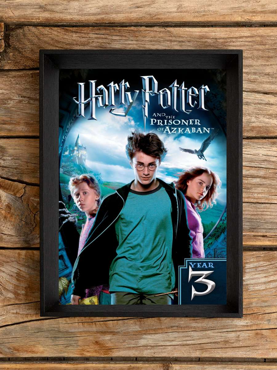 Harry Potter ve Azkaban Tutsağı - Harry Potter and the Prisoner of Azkaban Film Tablo Siyah Çerçeveli Film Poster Afiş Tablo