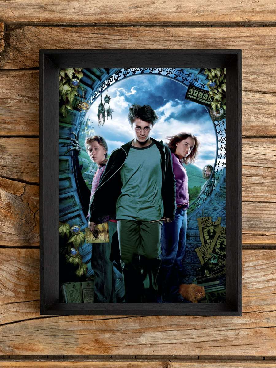 Harry Potter ve Azkaban Tutsağı - Harry Potter and the Prisoner of Azkaban Film Tablo Siyah Çerçeveli Film Poster Afiş Tablo