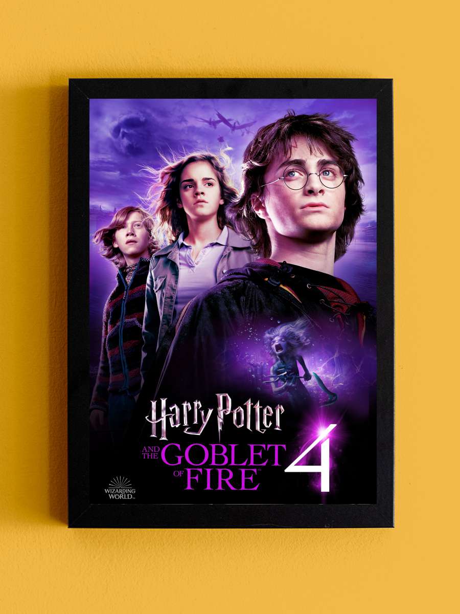 Harry Potter ve Ateş Kadehi - Harry Potter and the Goblet of Fire Film Tablo Siyah Çerçeveli Film Poster Afiş Tablo