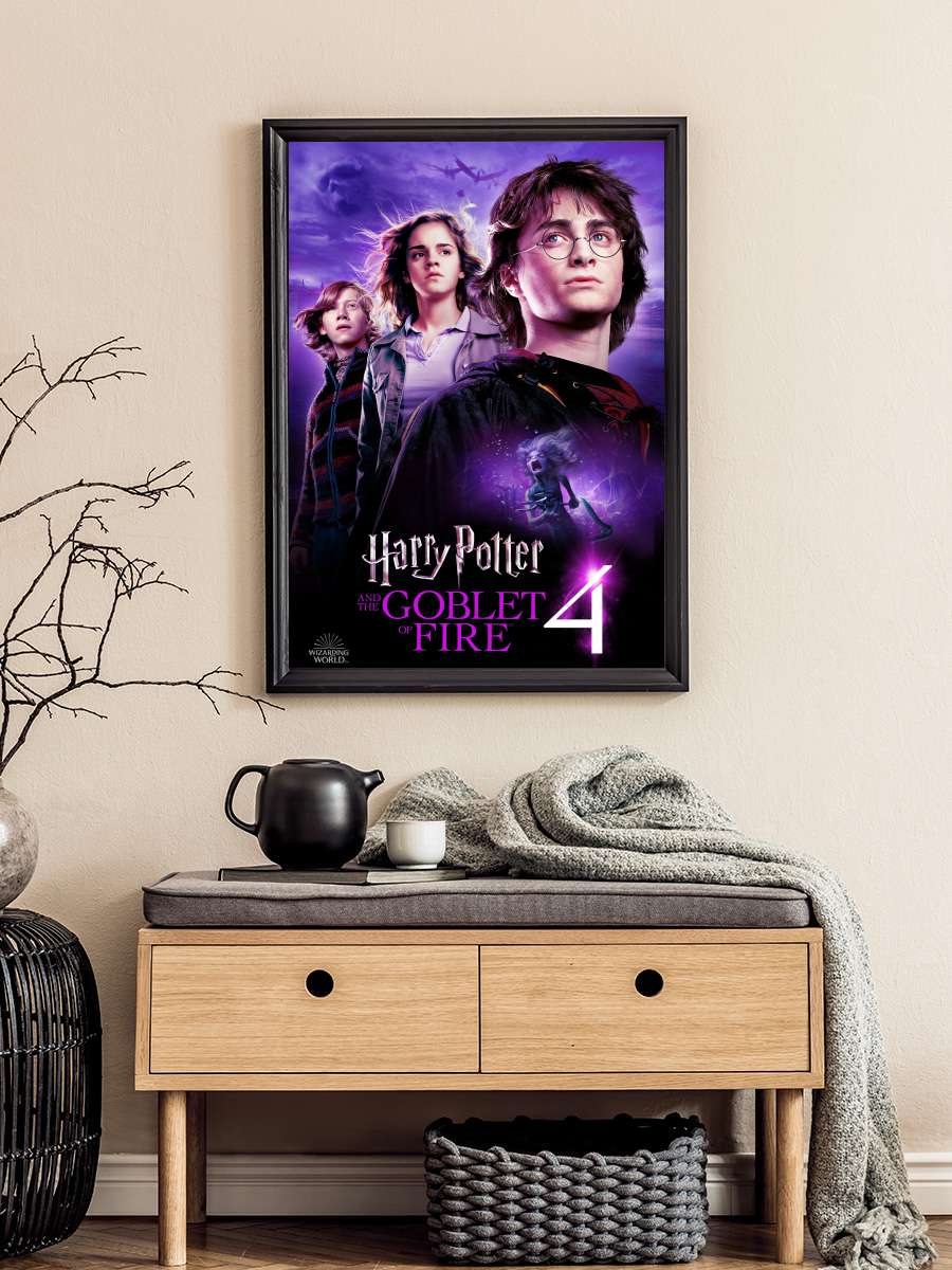 Harry Potter ve Ateş Kadehi - Harry Potter and the Goblet of Fire Film Tablo Siyah Çerçeveli Film Poster Afiş Tablo