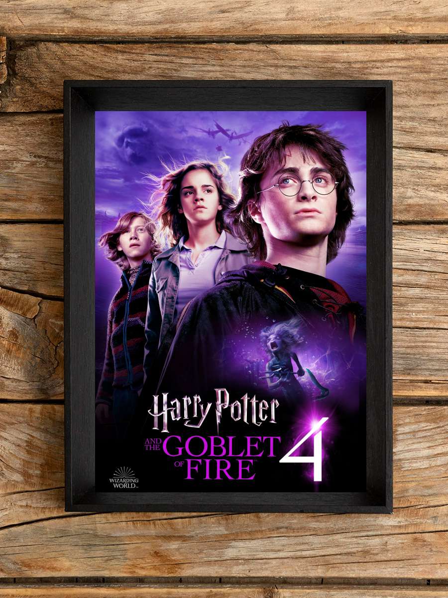 Harry Potter ve Ateş Kadehi - Harry Potter and the Goblet of Fire Film Tablo Siyah Çerçeveli Film Poster Afiş Tablo