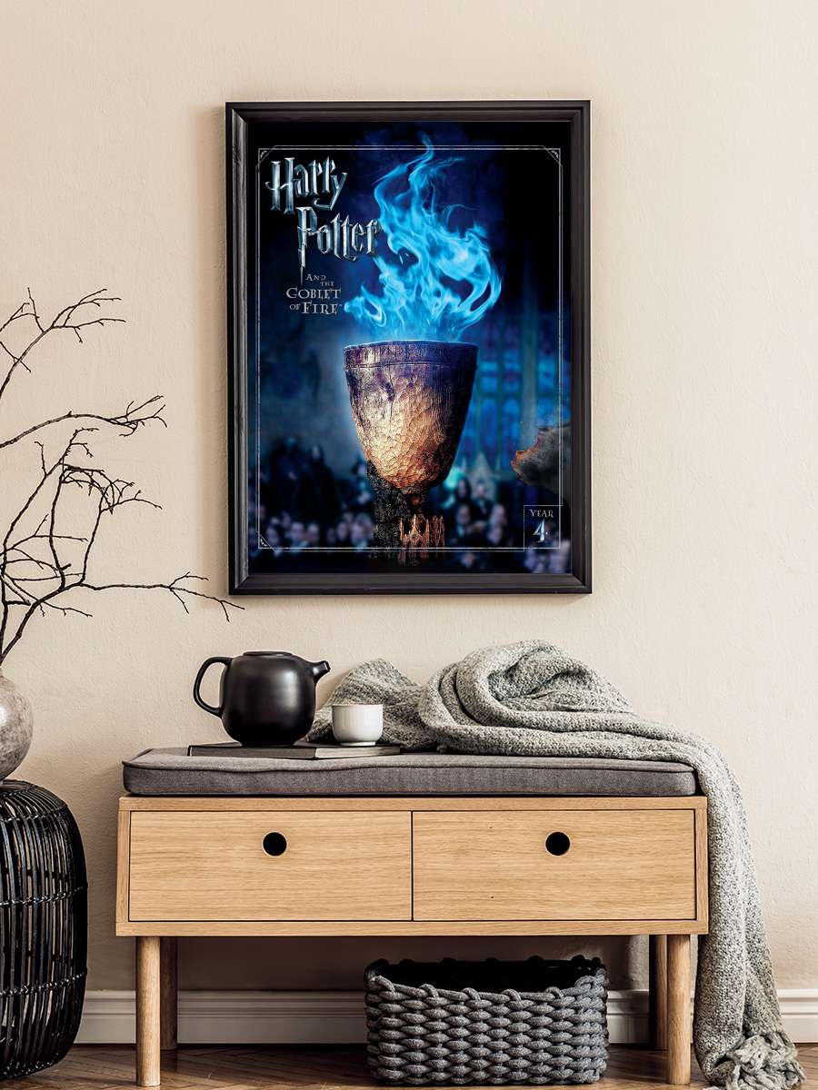 Harry Potter ve Ateş Kadehi - Harry Potter and the Goblet of Fire Film Tablo Siyah Çerçeveli Film Poster Afiş Tablo