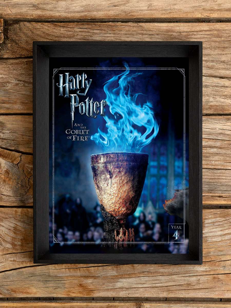 Harry Potter ve Ateş Kadehi - Harry Potter and the Goblet of Fire Film Tablo Siyah Çerçeveli Film Poster Afiş Tablo