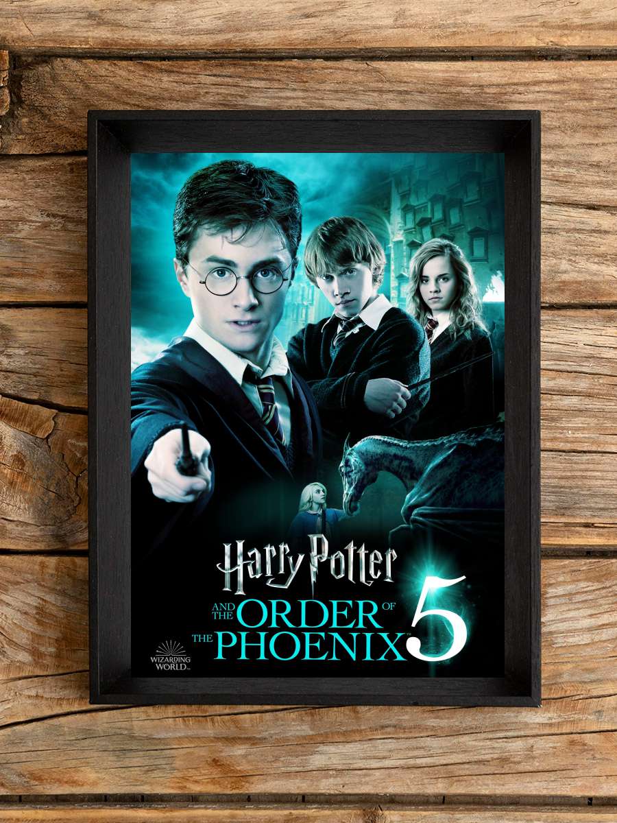 Harry Potter ve Zümrüdüanka Yoldaşlığı - Harry Potter and the Order of the Phoenix Film Tablo Siyah Çerçeveli Film Poster Afiş Tablo