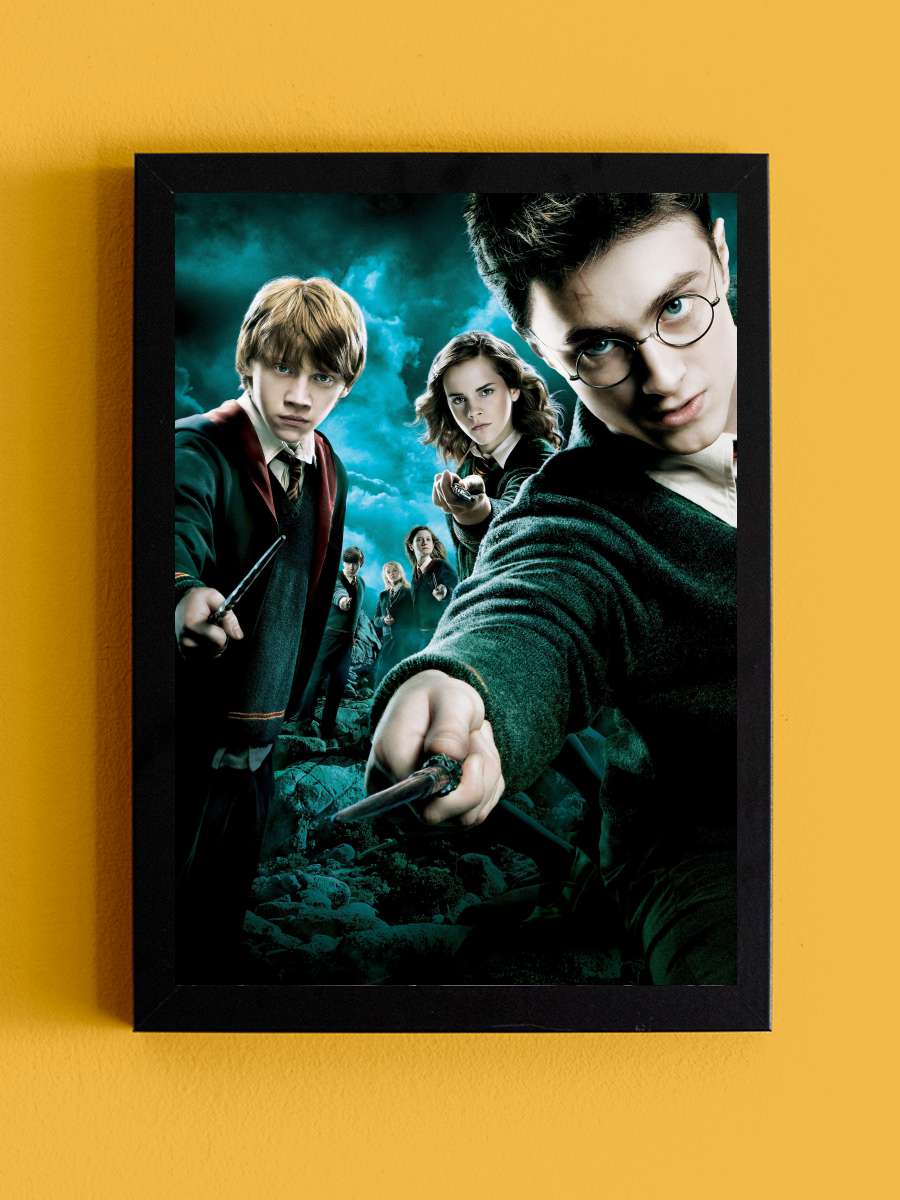 Harry Potter ve Zümrüdüanka Yoldaşlığı - Harry Potter and the Order of the Phoenix Film Tablo Siyah Çerçeveli Film Poster Afiş Tablo