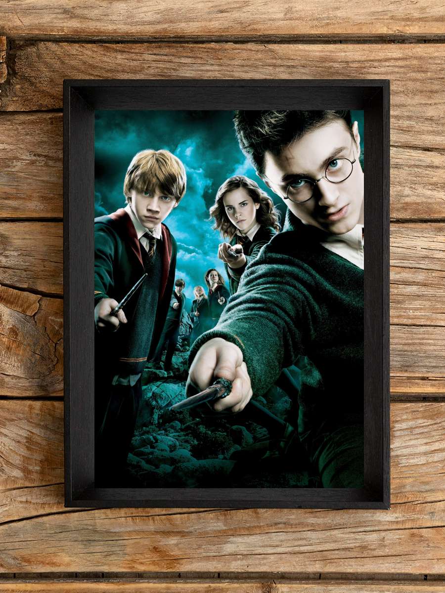 Harry Potter ve Zümrüdüanka Yoldaşlığı - Harry Potter and the Order of the Phoenix Film Tablo Siyah Çerçeveli Film Poster Afiş Tablo