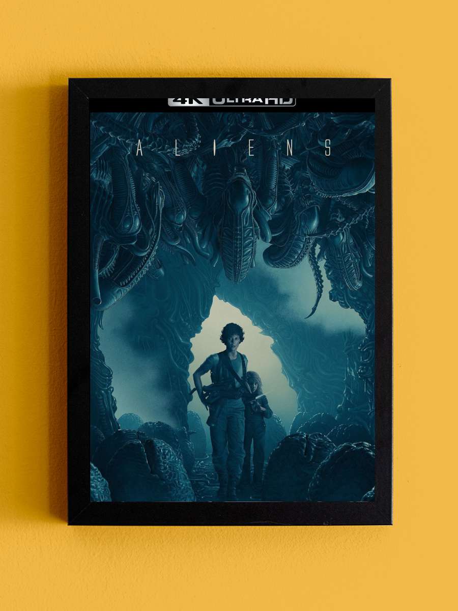 Yaratığın Dönüşü - Aliens Film Tablo Siyah Çerçeveli Film Poster Afiş Tablo