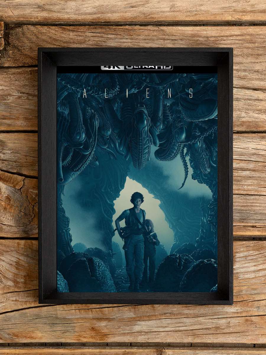 Yaratığın Dönüşü - Aliens Film Tablo Siyah Çerçeveli Film Poster Afiş Tablo