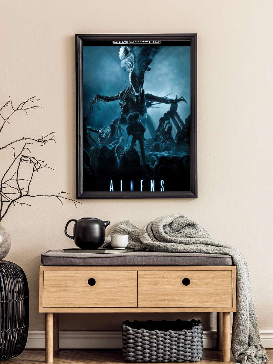 Yaratığın Dönüşü - Aliens Film Tablo Siyah Çerçeveli Film Poster Afiş Tablo