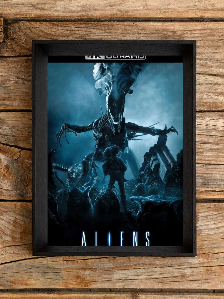 Yaratığın Dönüşü - Aliens Film Tablo Siyah Çerçeveli Film Poster Afiş Tablo