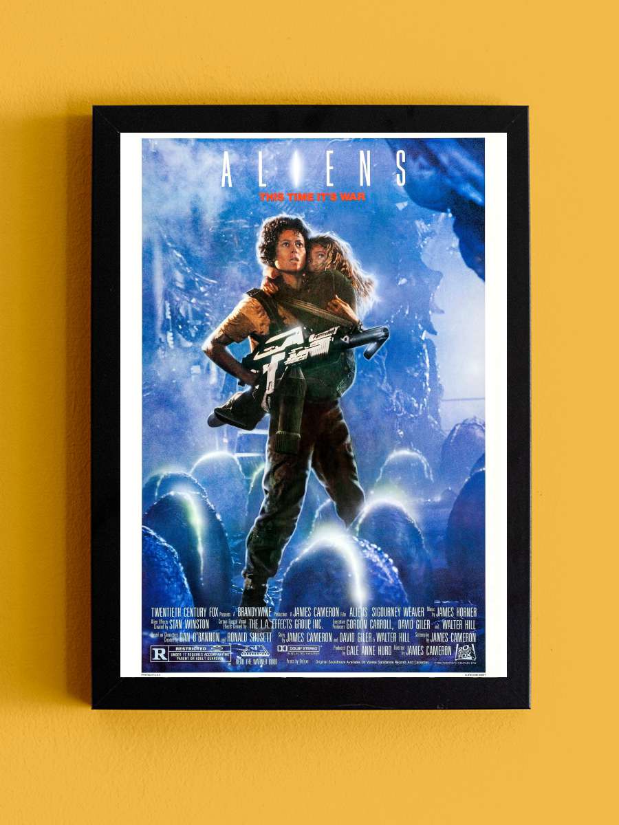 Yaratığın Dönüşü - Aliens Film Tablo Siyah Çerçeveli Film Poster Afiş Tablo