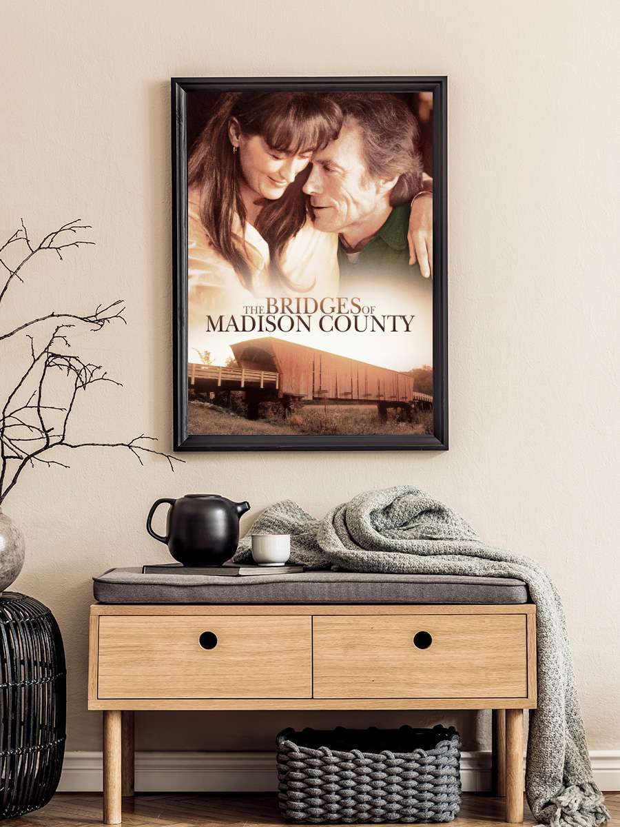 Yasak İlişki - The Bridges of Madison County Film Tablo Siyah Çerçeveli Film Poster Afiş Tablo