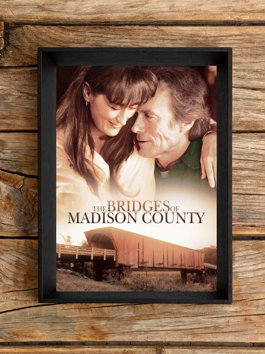 Yasak İlişki - The Bridges of Madison County Film Tablo Siyah Çerçeveli Film Poster Afiş Tablo