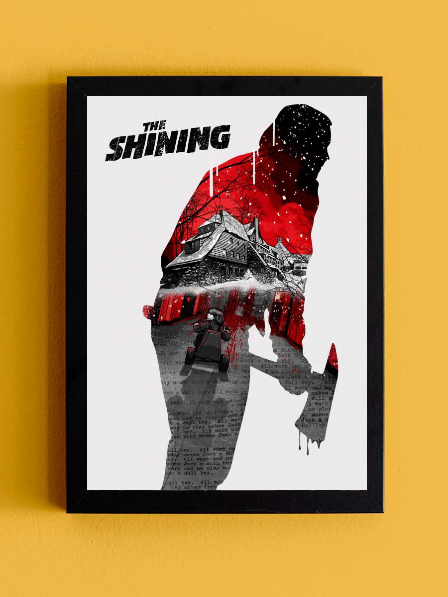 Cinnet - The Shining Film Tablo Siyah Çerçeveli Film Poster Afiş Tablo