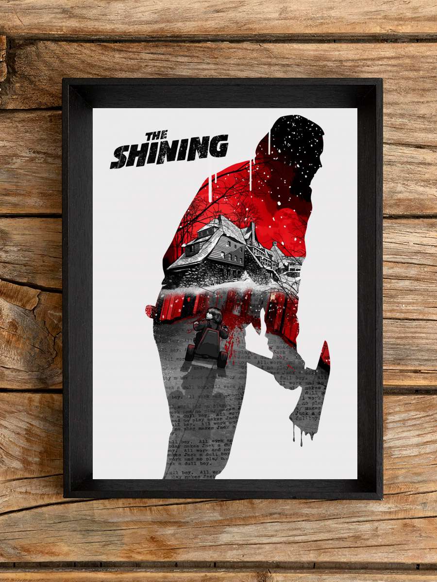 Cinnet - The Shining Film Tablo Siyah Çerçeveli Film Poster Afiş Tablo