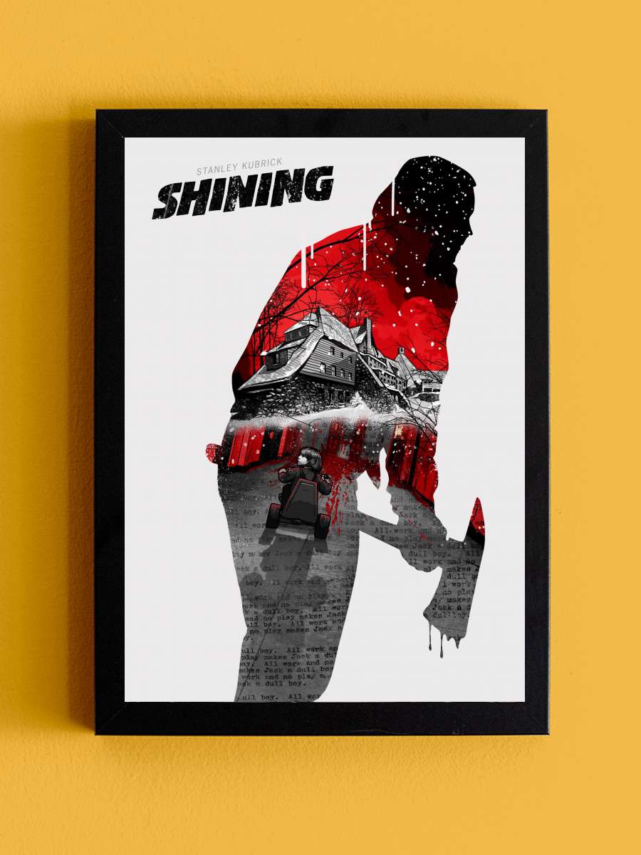 Cinnet - The Shining Film Tablo Siyah Çerçeveli Film Poster Afiş Tablo