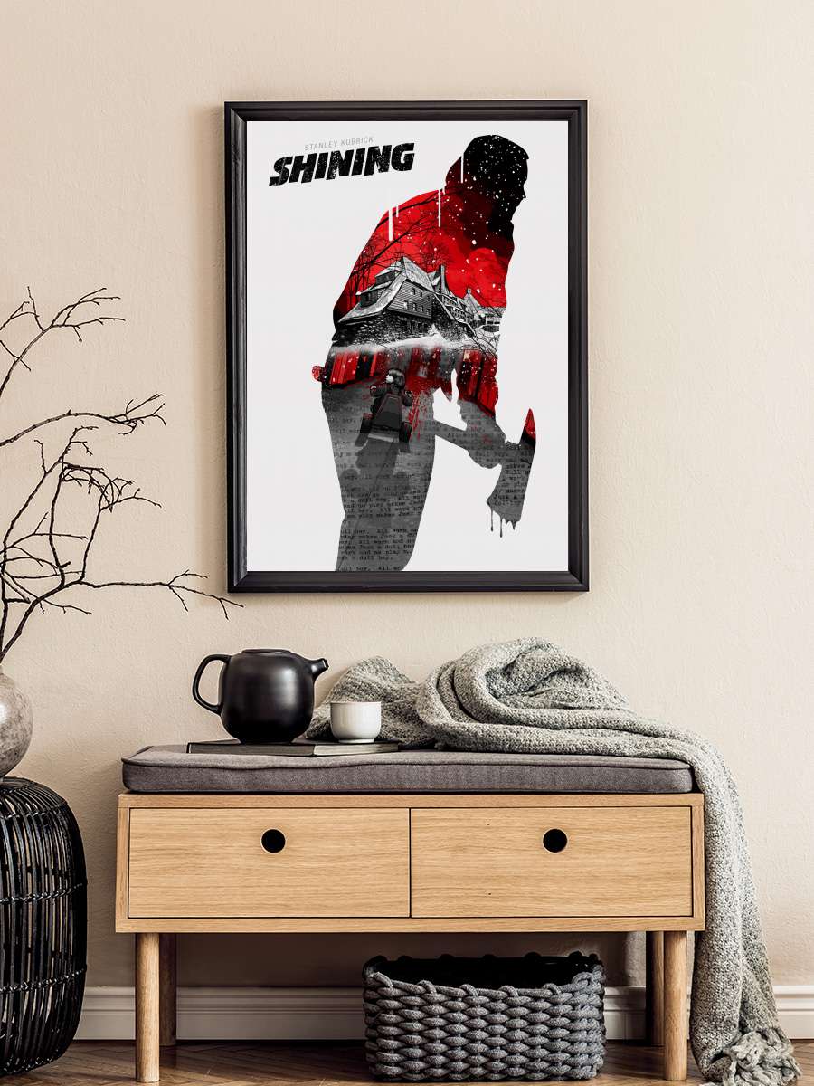 Cinnet - The Shining Film Tablo Siyah Çerçeveli Film Poster Afiş Tablo