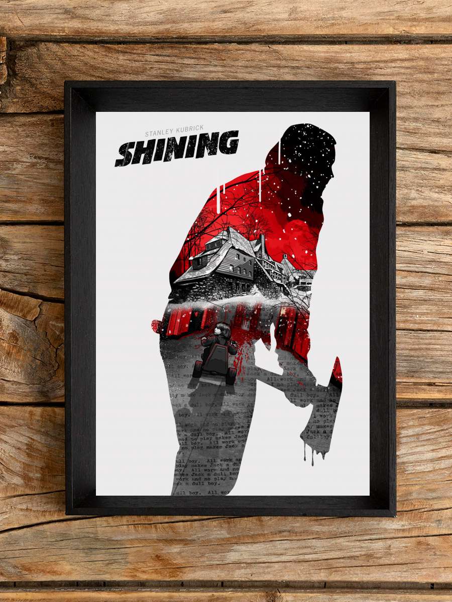 Cinnet - The Shining Film Tablo Siyah Çerçeveli Film Poster Afiş Tablo