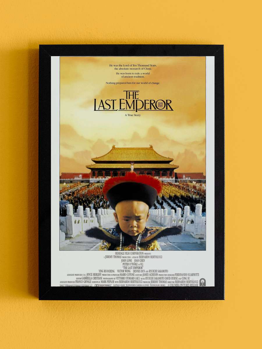 Son İmparator - The Last Emperor Film Tablo Siyah Çerçeveli Film Poster Afiş Tablo