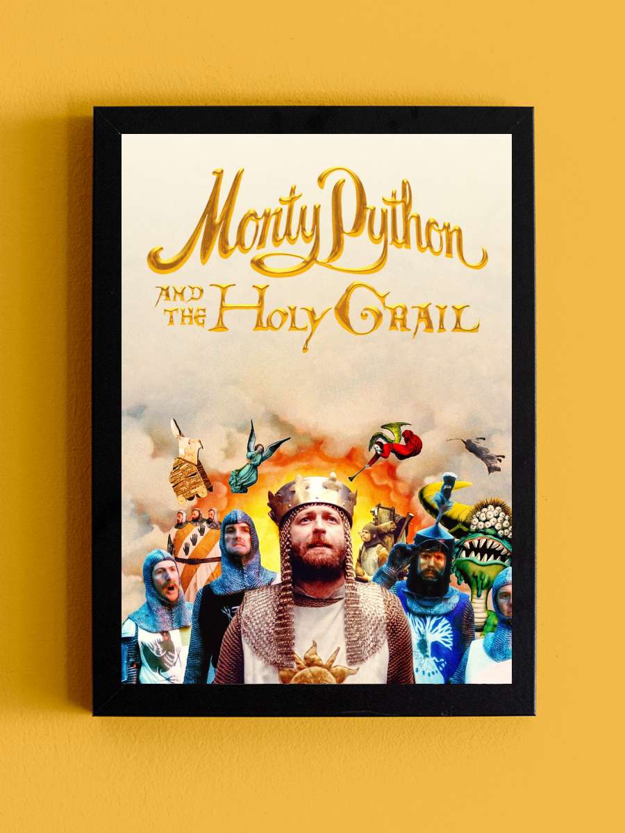 Monty Python ve Kutsal Kase - Monty Python and the Holy Grail Film Tablo Siyah Çerçeveli Film Poster Afiş Tablo