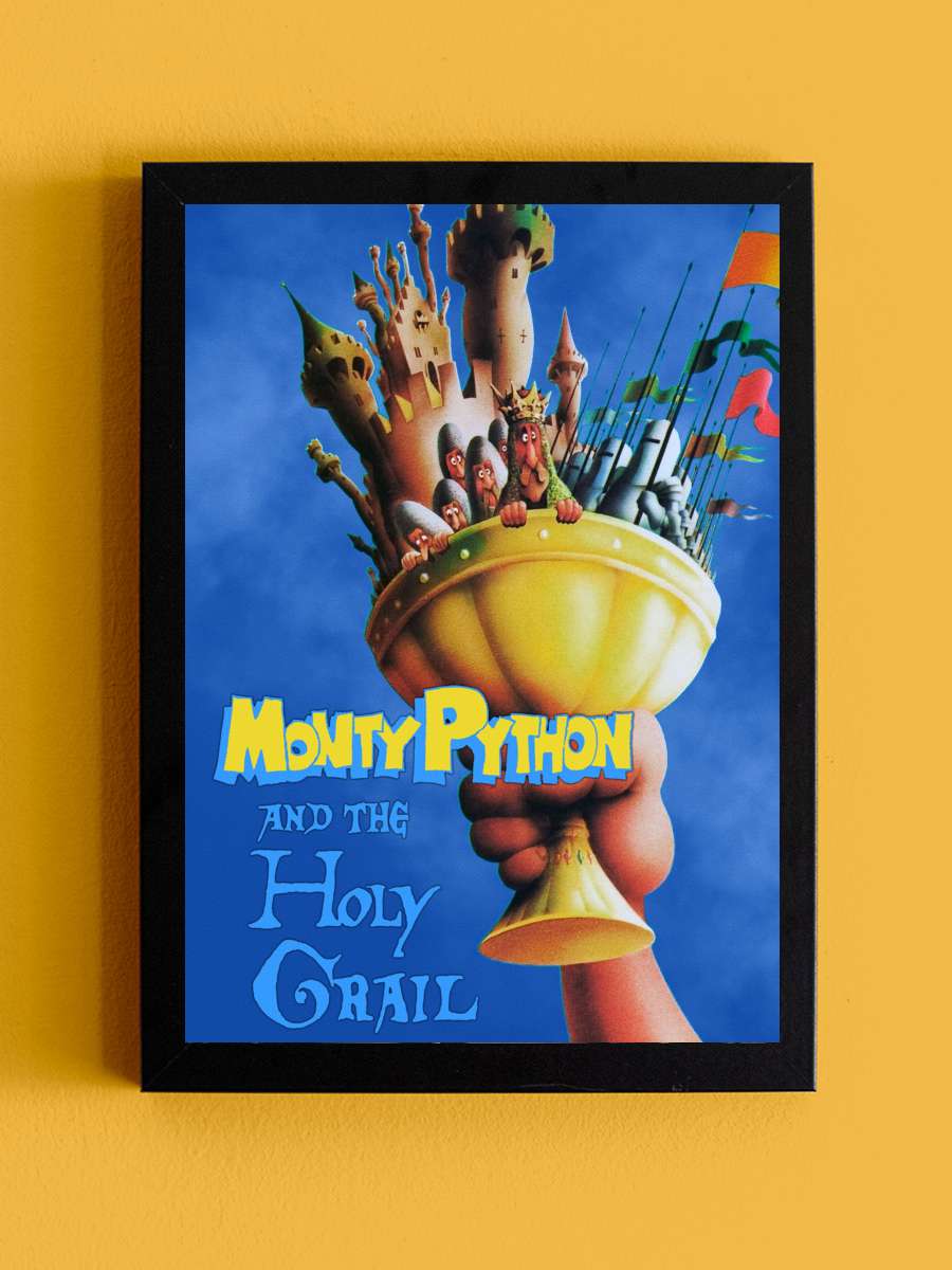 Monty Python ve Kutsal Kase - Monty Python and the Holy Grail Film Tablo Siyah Çerçeveli Film Poster Afiş Tablo