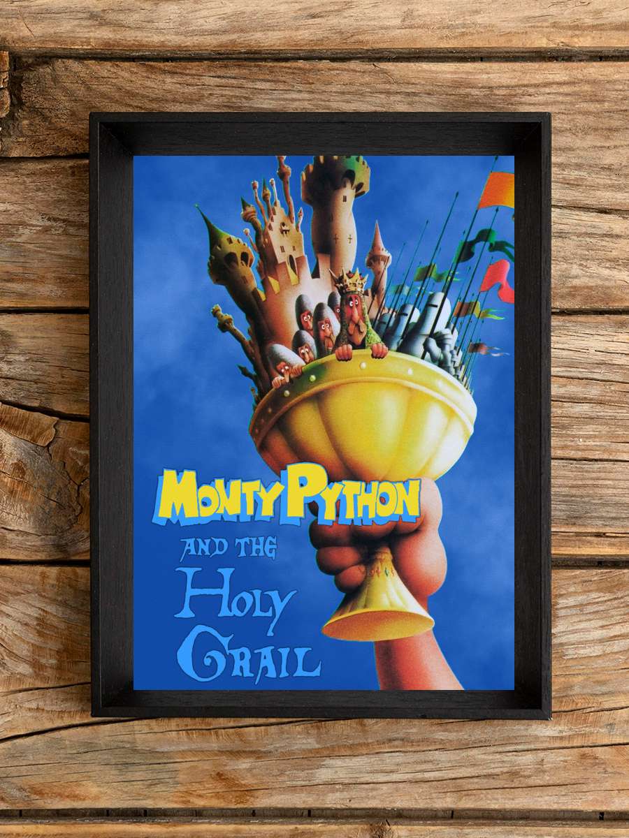 Monty Python ve Kutsal Kase - Monty Python and the Holy Grail Film Tablo Siyah Çerçeveli Film Poster Afiş Tablo