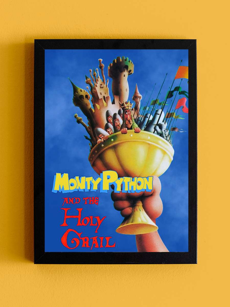 Monty Python ve Kutsal Kase - Monty Python and the Holy Grail Film Tablo Siyah Çerçeveli Film Poster Afiş Tablo