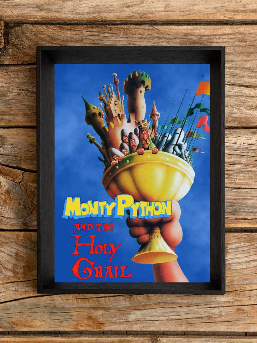 Monty Python ve Kutsal Kase - Monty Python and the Holy Grail Film Tablo Siyah Çerçeveli Film Poster Afiş Tablo