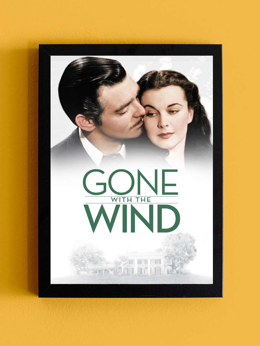 Rüzgar Gibi Geçti - Gone with the Wind Film Tablo Siyah Çerçeveli Film Poster Afiş Tablo