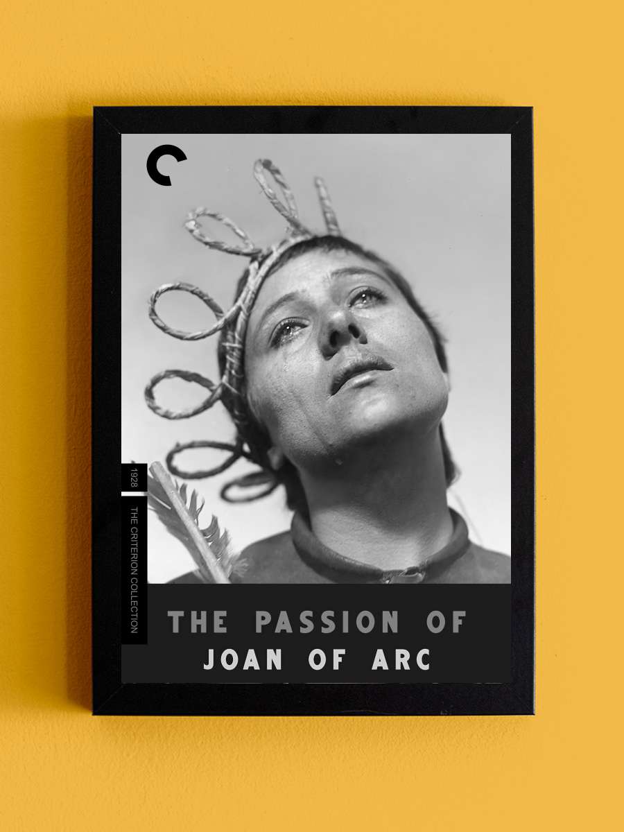 Jeanne d'Arc'ın Tutkusu - La Passion de Jeanne d'Arc Film Tablo Siyah Çerçeveli Film Poster Afiş Tablo