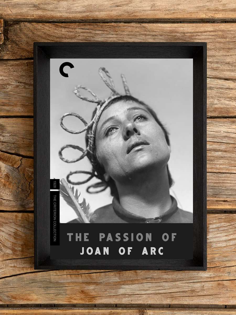 Jeanne d'Arc'ın Tutkusu - La Passion de Jeanne d'Arc Film Tablo Siyah Çerçeveli Film Poster Afiş Tablo