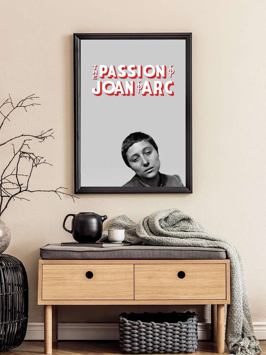 Jeanne d'Arc'ın Tutkusu - La Passion de Jeanne d'Arc Film Tablo Siyah Çerçeveli Film Poster Afiş Tablo