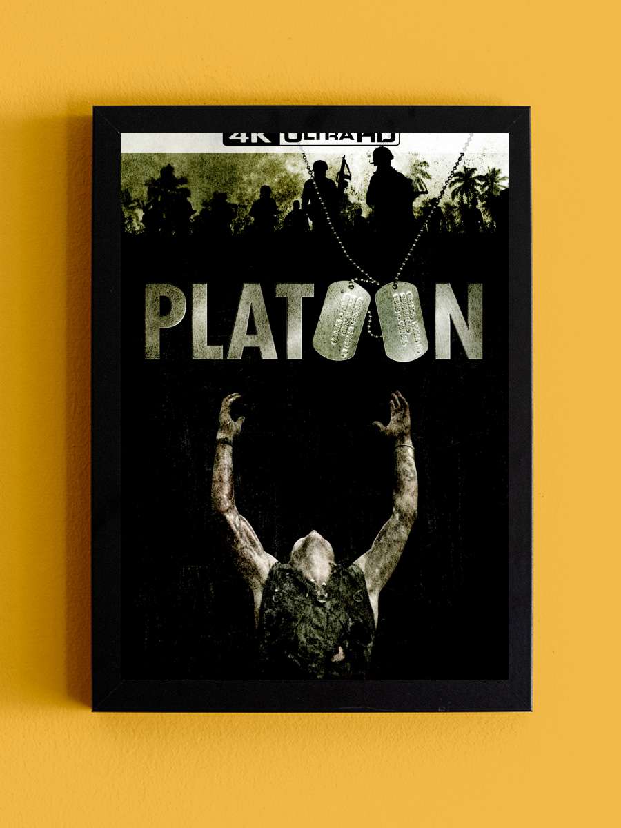 Müfreze - Platoon Film Tablo Siyah Çerçeveli Film Poster Afiş Tablo