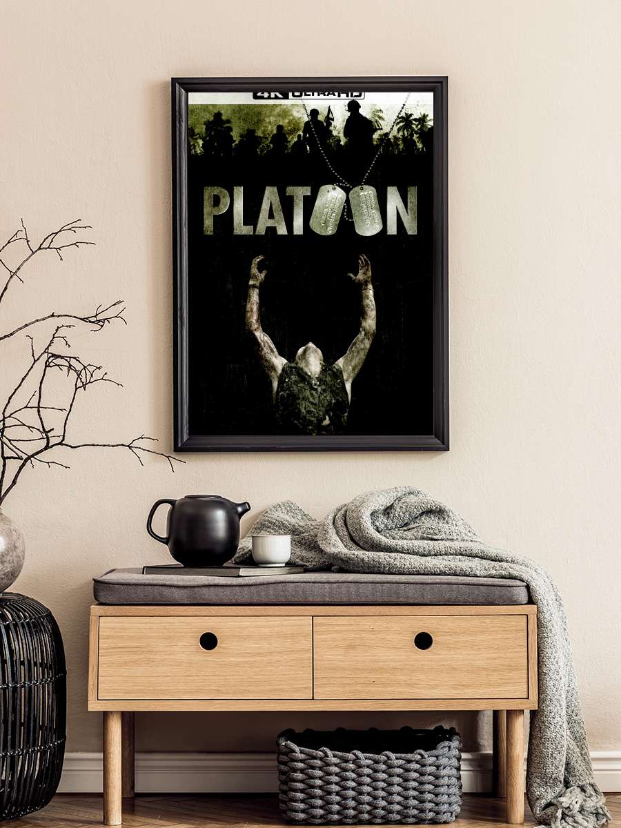 Müfreze - Platoon Film Tablo Siyah Çerçeveli Film Poster Afiş Tablo