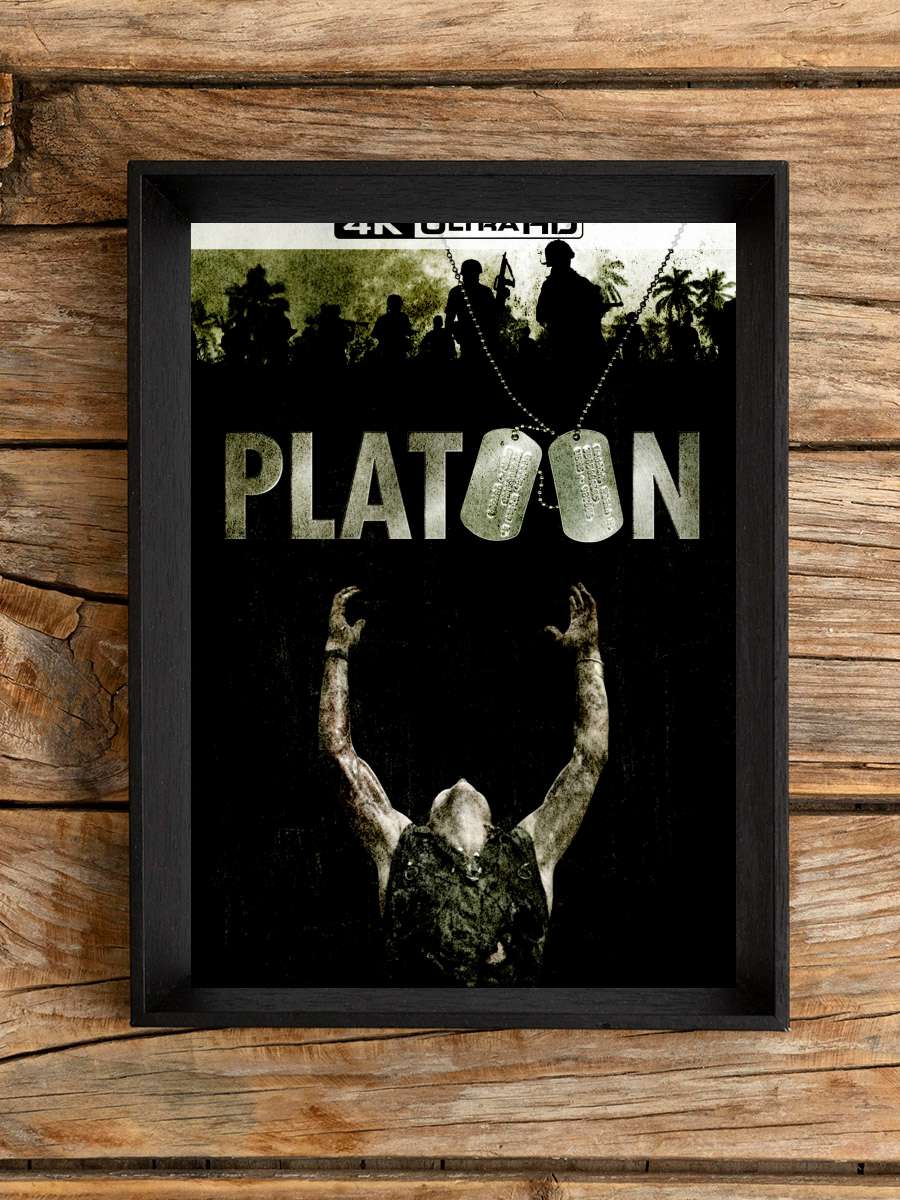 Müfreze - Platoon Film Tablo Siyah Çerçeveli Film Poster Afiş Tablo