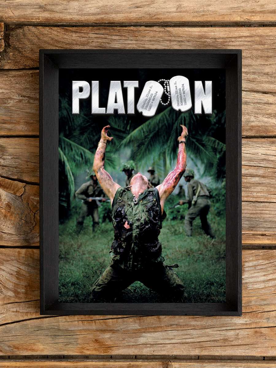 Müfreze - Platoon Film Tablo Siyah Çerçeveli Film Poster Afiş Tablo