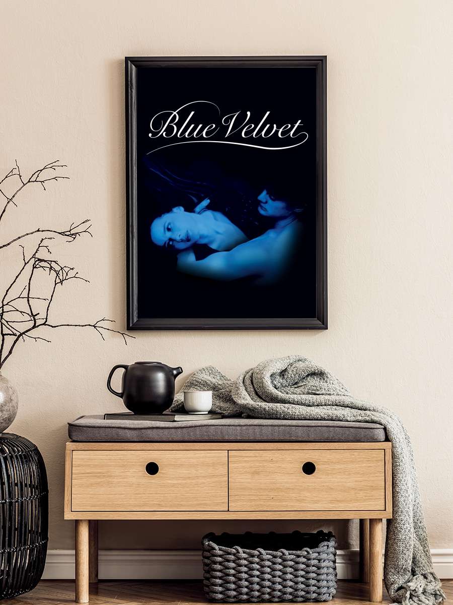 Mavi Kadife - Blue Velvet Film Tablo Siyah Çerçeveli Film Poster Afiş Tablo