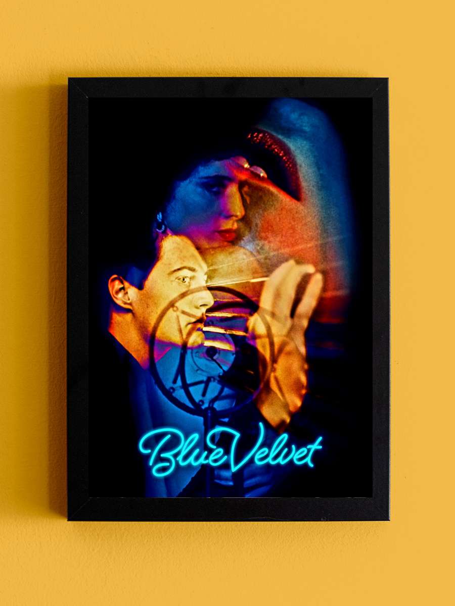 Mavi Kadife - Blue Velvet Film Tablo Siyah Çerçeveli Film Poster Afiş Tablo